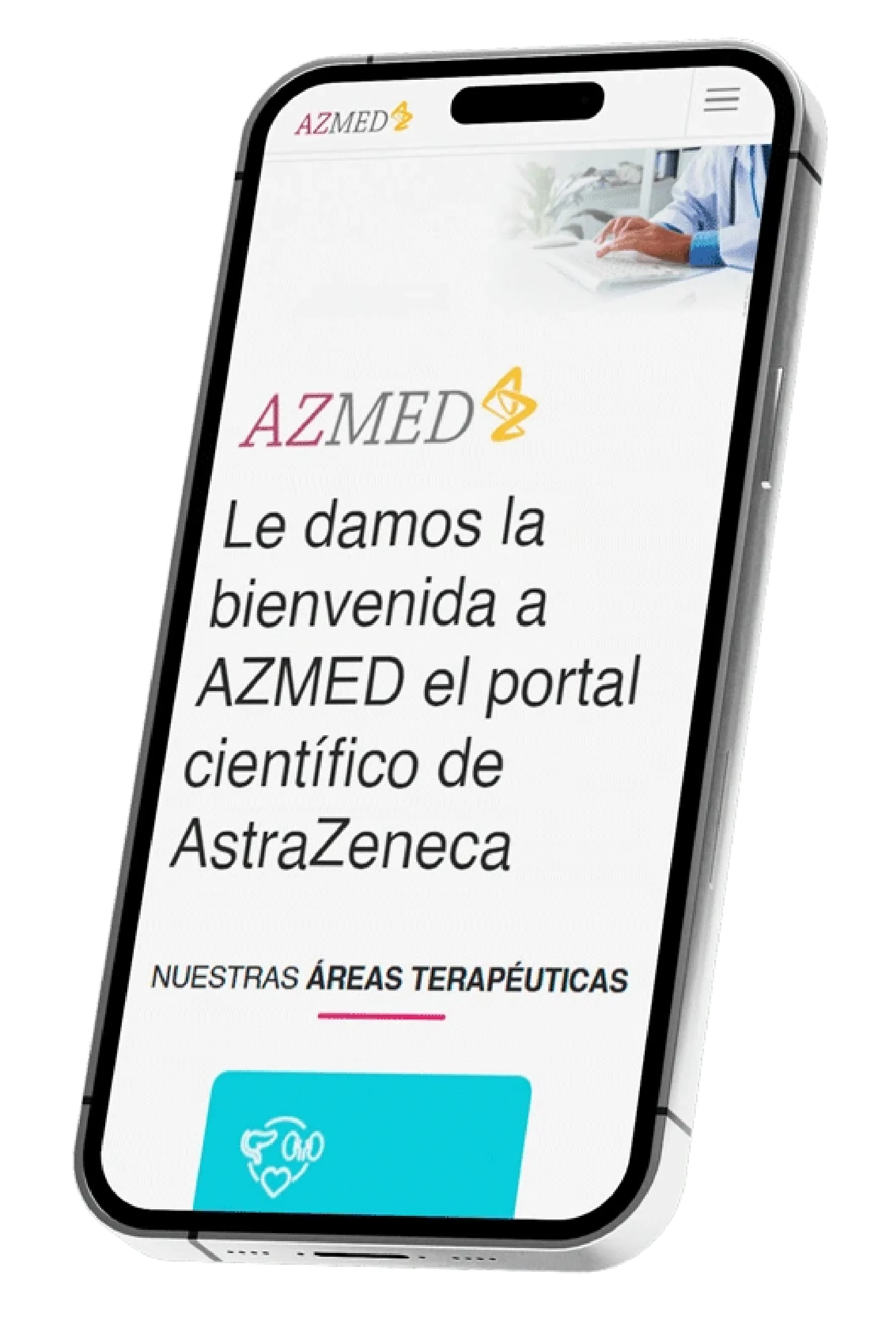 Vista de celular Portal Azmed